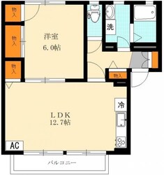 万願寺駅 徒歩2分 2階の物件間取画像